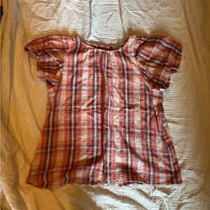 Plaid Shirt in Pink, Blue, and White